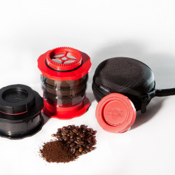 Cafflano Kompact szállítható kávéfőző (fekete) + szilárd tok ingyen 